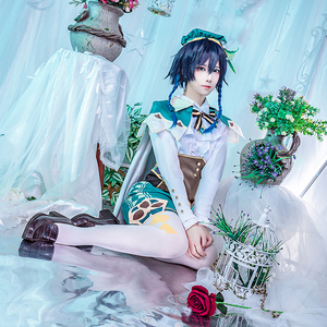 【哆啦】原神巴巴托斯温迪cosplay女装风神温迪正太萝莉学生动漫