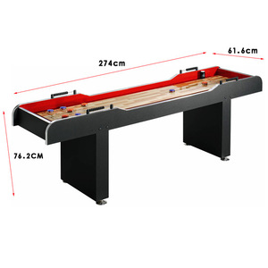 商业活动拓展 9尺2.74米黑色经典沙狐球桌比赛用沙弧球台沙壶球桌