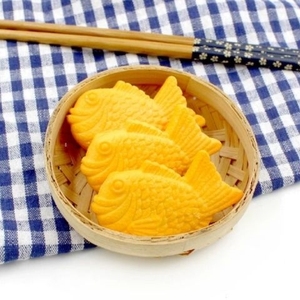 仿真鲷鱼烧模型日式料理小吃面包铜锣饼干装饰摆设拍摄食物玩道具