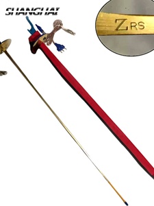 章牌电动比赛认证花剑重剑佩剑整剑击剑剑儿童成人不锈金色彩色剑