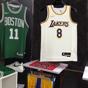 湖人队8号24科比球衣球裤75周年au球员城市版复古背心篮球服套装