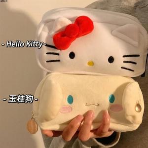 哈喽kitty笔袋日系凯蒂猫卡通大容量铅笔盒简约可爱初中学生女