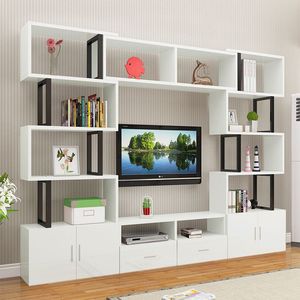 简易电视柜镂空简约高款创意落地大小户型卧室客厅电视柜组合墙柜
