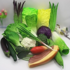 仿真大白菜假蔬菜PU开口青白菜塑料水果蔬菜模型橱柜装饰道具摆件