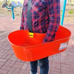 肩背式摘果撒种子撒饲料施肥神摘果桶撒撒肥塑料桶器人工VJL料肥