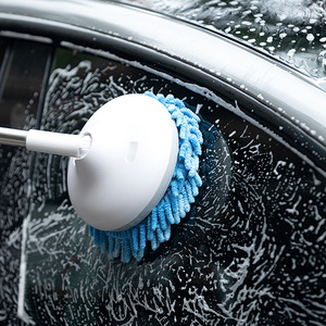 欧美德国进口技术电动洗车器工具可伸缩懒人电动省力洗车擦车拖把