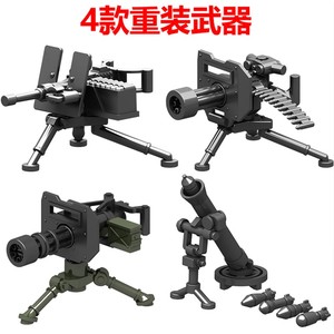 乐高二战兵人军事积木武器2023新款中国人仔基地枪拼装特种兵玩具