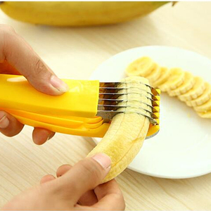 水果蔬菜沙拉工具香蕉切片器均匀分割刀具儿童爱吃饭厨房神器模具