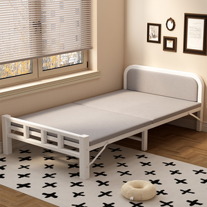 折叠床单人床家用加床成人办公室午休小床便携简易双人硬板铁架床