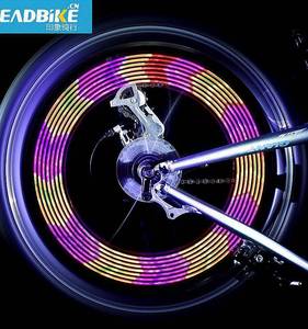 儿童山地自行车车轮轮胎闪光轱辘发光辐条闪灯装饰品轮圈氛围彩灯