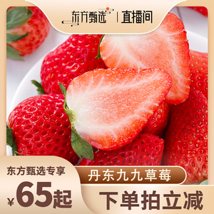 【湖南专场】正宗丹东九九草莓1.8/2.8斤新鲜采摘产地直发