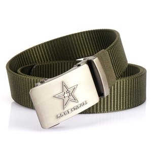 八一建军节皮带战术军迷腰带退伍退役礼物五星自动扣头腰带纪念品