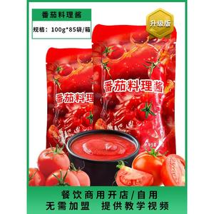 阿利云厨番茄料理酱100g*6袋茄汁面料理酱番茄酱小包家用开店商用