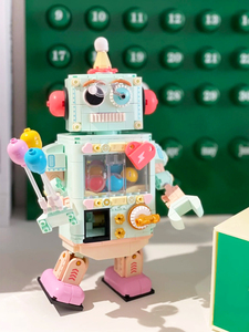 乐高扭蛋机器人益智玩具积木抓娃娃机游戏六一儿童节生日男孩礼物
