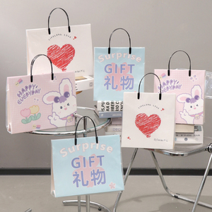 彼慧创意礼品袋塑料纸袋定制订做礼物饰品手提袋订制定做果冻袋