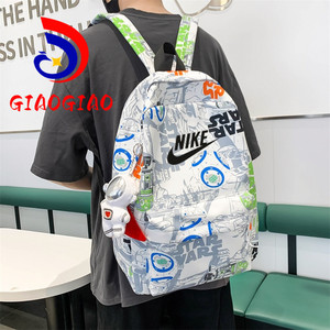 Nike耐克涂鸦双肩包男初高中学生书包大容量休闲包旅行电脑背包女
