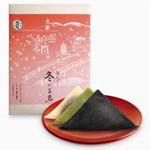 【现货】日本本家西尾生八桥冬红豆夹心抹茶大福礼盒低脂健康