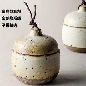 粗陶中式厨房调味罐汤盅中式调料罐子味精盐罐高温调味陶瓷罐炖盅