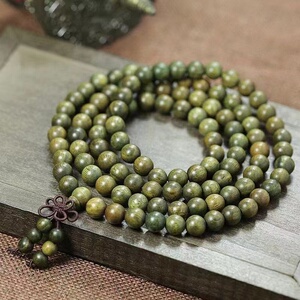 谭木匠官方旗舰店正品正宗绿檀手串檀香木阿根廷老料佛珠手串男文