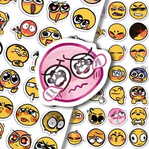 120张小黄豆emoji表情包贴纸可爱小黄脸情绪创意手帐装饰防水贴画