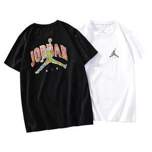 nike耐克ajt恤男新款夏jordan运动纯棉宽松上衣夏季透气体恤短袖