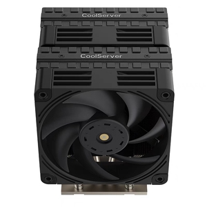 全新 AMD SP5 CPU服务器散热器4U双塔双风扇6热管静音风冷