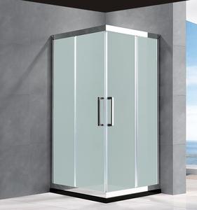 定制网红方形直角淋浴房推拉移门开门干湿分离卫生间厕所浴屏隔断