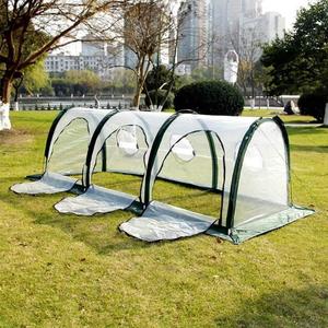 便携式隧道暖房可折叠移动PE花房保温棚防雨防冻花棚蔬菜暖房罩子