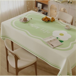 上新长方形桌布免洗防水防油防烫餐桌布台布桌垫茶几垫桌布高级感