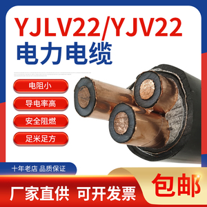 国标阻燃10kv铜芯铝芯YJV22 YJLV22高压8.7/15KV电力电缆