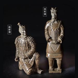陕西西安旅游纪念品兵马俑博物馆文创将军俑跪射佣树脂摆件冰箱贴