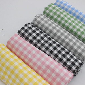 绿色/黄色/蓝色/粉色大格子布料纯棉 斜纹床单床品 桌布手工面料