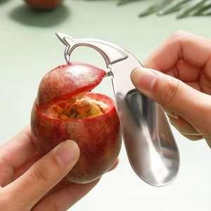 304不锈钢百香果开果器家用百香果勺子开口器水果分割器厨房工具