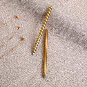 黄铜笔 生态纯铜不用墨水老不死钢笔可定logo创意老不死铅笔