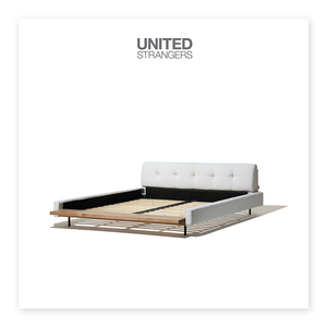 United Strangers/Louka布艺床/复古卧室双人床 带置物实木床尾板