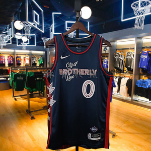 美版76人队21号恩比德马克西詹姆斯哈登西蒙斯球衣24城市版球迷版