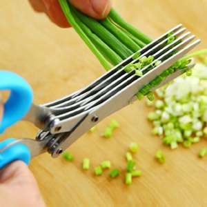 厨房专用五层葱花剪刀神器不锈钢多功能切菜器香菜韭菜切葱刀