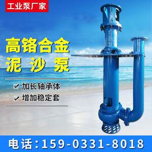 液下渣浆泵立式泥浆泵大流量抽沙泵高洛合金泥沙泵清淤搅拌机