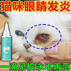 猫咪眼药水眼睛发炎流泪氯霉素宠物滴眼液治眼角红肿流脓抗菌消炎