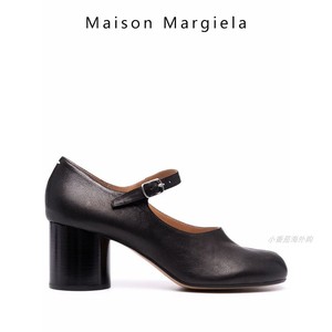 代购 Maison Margiela 马吉拉tabi粗跟裹踝搭扣踝带分趾高跟鞋