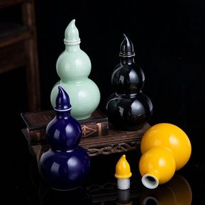 景德镇酒壶葫芦空酒瓶陶瓷中式家用密封随身二两/半斤/1斤装小