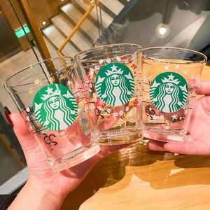 星巴克杯子25周年限定大容量开口杯耐热玻璃杯咖啡杯牛奶杯马克杯