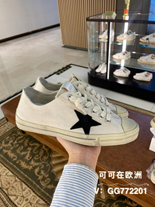 Golden Goose/GGDB 新款五角星字母板鞋男女同款Vstar帆布小脏鞋