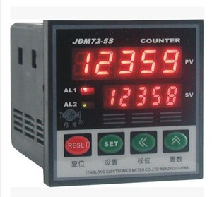 询价高精度智能计米器 jdm72-5s 双排显示计数器长度控制器可配计