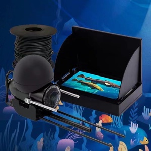 新款探鱼器360度水下高清可视锚鱼竿智能触摸屏水底看鱼器摄像探
