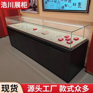 武汉液压博物馆玻璃展示柜冷轧钢板烤漆单位展厅展览历史文物展柜