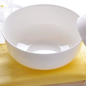 静茜正品骨瓷汤碗纯白家用面碗高颜值可微波釉下彩无铅碗陶瓷餐具