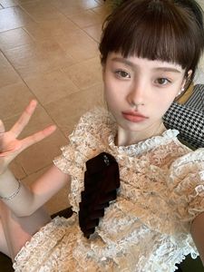 白色小香风法式蕾丝连衣裙2024新款宴会名媛生日裙子女夏季公主裙