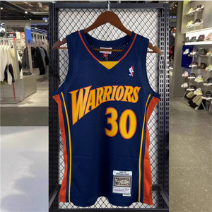 美版正品 金州勇士队30号curry 库里球衣 男子复古篮球服背心热帖