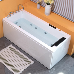 九牧᷂亚克力浴缸家用独立式现代简约按摩浴缸浴盆智能恒温
